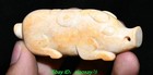 3 1  chinese Liangzhu Culture Old Jade Carved Fengshui Pig Animal Pendant