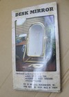New Open Box - Vintage Brass Hollywood Regency Style Desk Mirror