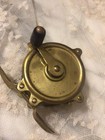 Vtg  Antique Fishing Reel- Brass  Unbranded- Works  Turns Great collectible