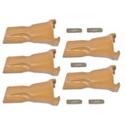 5 Pk V23syl Bucket Teeth   V23pn Flex Pins Fits For Backhoe Loader High Quality