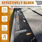 Sdsnte Lock-in Gutter Guard - 6 X 210 Ft Durable Coated Steel Leaf Gutter