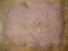 Genuine Icelandic Sheepskin Rug Long Soft Fur Light Pink Sheepskin Pelt - New