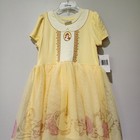 New Nwt Disney Princess Belle Little Girl Tulle Dress Size 4