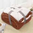 Large Fluffy Sherpa Fleece Blanket Ultra Soft Reversible Warm Sofa Bed Throws