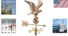 Handcrafted Copper Eagle Weathervane - Weather Resistant With Smooth Rotation