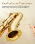      Eastar Ts-    Tenor Saxophone Bb B Flat Gold Lacquer   Carry Case   Accessories