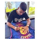 Luis Suarez Signed Barcelona 2017-18 Football Jersey  Icon Frame
