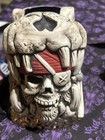 Plunders No More Tiki Mug Tiki Farm Tank Pirate Skull 5 25  Tall 26 Oz 