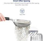Cat Litter Scoop  Aluminum Alloy Sifter  Kitty Metal Scooper  Deep Shovel With D
