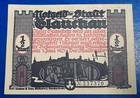 Glauchau Notgeld 1 2 Mark 1921 Emergency Money Germany Banknote  32347 