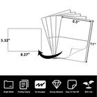 Half Sheet Premium 8 5x5 5 Shipping Label Round Corner Self Adhesive 2 Per Sheet