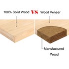 Ehemco Solid Hard Wood Square Kids Table  19 75 Inches Height  collectible l 