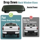Heated Power Drop Down Rear Back Window Glass For 2007-21 Toyota Tundra Crew Cab
