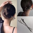 2pcs Irregular Lines Hair Sticks chopstick Hair Pins Hair Clip new Chinese Style