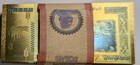 Banded Pack Of 25 Zimbabwe 100 Trillion Dollar - 24k Gold Foil Note With Coa