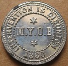 Dewitt Sd 1860-22 Nice Unc - Stephen Douglas - Intervention Is Disunion - Myob