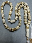 White   Honey Baltic  Amber Prayer Beads 33 Beads 50 Grams