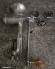 Vtg Universal Food Meat Chopper Grinder No 3 Wooden Handle Vintage 4 Attachments