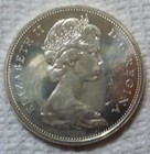 1965 Canada -  1 Dollar - Voyageur   Elizabeth Ii -  800 Silver -  6 Oz - Bu  2