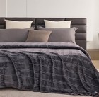 Oversized King Fleece Blanket 120x138 Inches  Seamless Soft Cozy 3d Jacquard    
