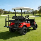 Golf Cart Rear Seat Bottom Cushion   Backrest For Ezgo Rxv Medalist Txt   Black