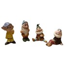 Vintage Walt Disney Productions 7 Dwarves Porcelain Figurines Japan