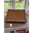 Vintage 1978 Homco Faux Rattan Wall Shelf     Mid Century Boho 7 x5 