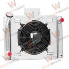 2 Row Aluminum Radiator Shroud Fan Fits 1982-1994 Ford Ranger Pickup Truck V8 Mt