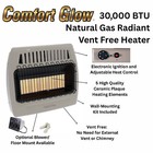 Comfort Glow 30000 Btu Gas Heater  Infrared Vent-free 1250 Sq Ft Heat - Kwn521