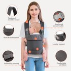 Ergonomic Baby Carrier Newborn To Toddler Front   Back Sling Dark Grey