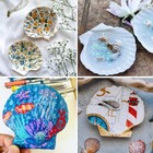 10pcs Sea Shells White Scallop Shells For Crafts Baking Cooking Serving Food  4-