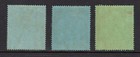 Bermuda- Sc   94-96  1924 27 George V 2sh-2sh6-10sh Keyplates-mint-cat   290 00