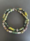 Two African Trade Beads Vintage Venetian -old Glass Assorted Mix Bead Necklaces