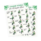 Chair Yoga For Seniors 30-day Workout Poster 2 Pieces Chair Yoga