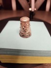Vintage Taxco Mexico 925 Sterling Silver Thimble Leaf   Scroll 1   h