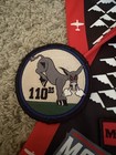Usaf B-2 Pilot Squadron Scarf   Patches   110 Bs   Tab   131 Bw   Hook Loop