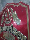 Vintage Metal Budweiser Bud Sign King Of Beers 1987  Advertising Man Cave 15x25 