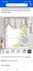 Roman Window Shades In Cream With Light Gray Floral Pattern-lot Of 2