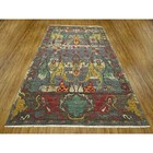 9 2 x12  Gray Antiqued Bijar Garus Design Abrash Hand Knotted Wool Rug R76682