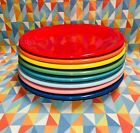 New Fiesta Rainbow 8 Dinner Plates Bright Mix Set 10 5  Fiestaware Free Shipping
