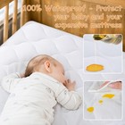 Waterproof Crib Mattress Protector  Quilted Infant Mattress Pad Cover Soft An   