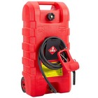 15 Gallon Portable Fuel Caddy Gas Diesel Tank W  Transfer Pump   10ft Hose