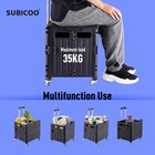 Folding Utility Cart Portable Rolling Crate Handcart Shopping Trolley