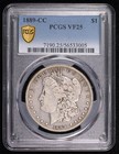 1889 Cc Morgan Silver Dollar Pcgs Vf-25