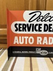 Delco Auto Radios Flange Sign Service Dealer Gm Gas Oil Vintage Style Wall Decor