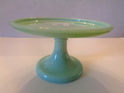 Modern Jadite Pedestal Cake Stand 8-1 4  Wide