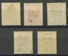 Cayman Islands 1902 Kevii Set Sg  3-7 Wmk Crown Ca Mint Hinged Mh Vf   110 00