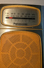 Vintage Panasonic Rf-504 Transistor Radio Light Yellow In Color Not Working  