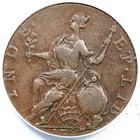 1787 Miller 4-l Anacs Ef 40 Horned Bust Connecticut Colonial Copper