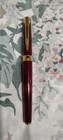 Waterman Letalon Burgundy Laque Metal Fountain With 18k Gold Medium Nib